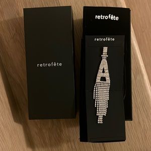 Retrofete alphabet earring, single “A”